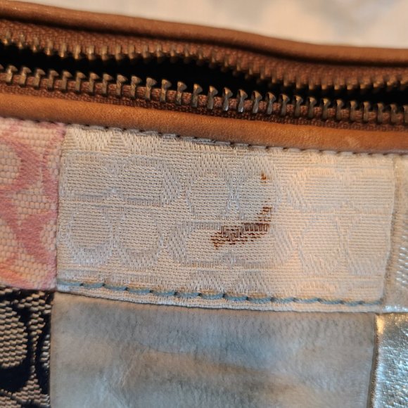 Small genuine coach patchwork handbag - Picture 4 of 5